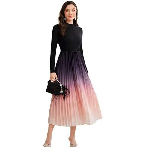 Litzo Women's Georgette Maxi Dress (L-20-Xs_Multicolor 1