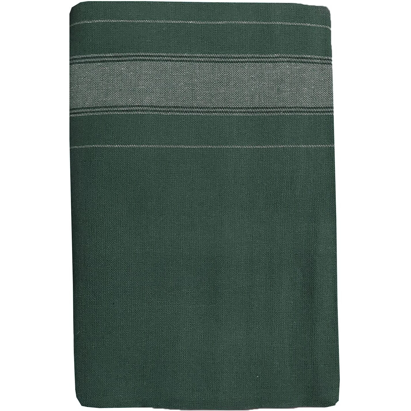 Prakasam Cotton Mens Single (1.28 X 2.00 Mtrs) Colour Thalapathi Border Dhoties/Fine Quality Single Dhoties (Olive Green)-Pack Of 5 Dhoties