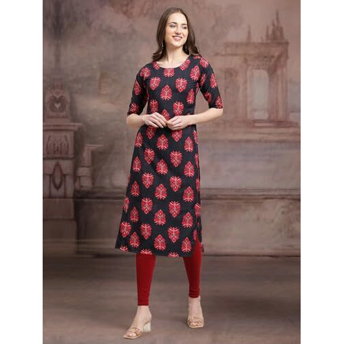 Pinkmint Crepe Printed Kurti For Womens College Wear Kurti For Women