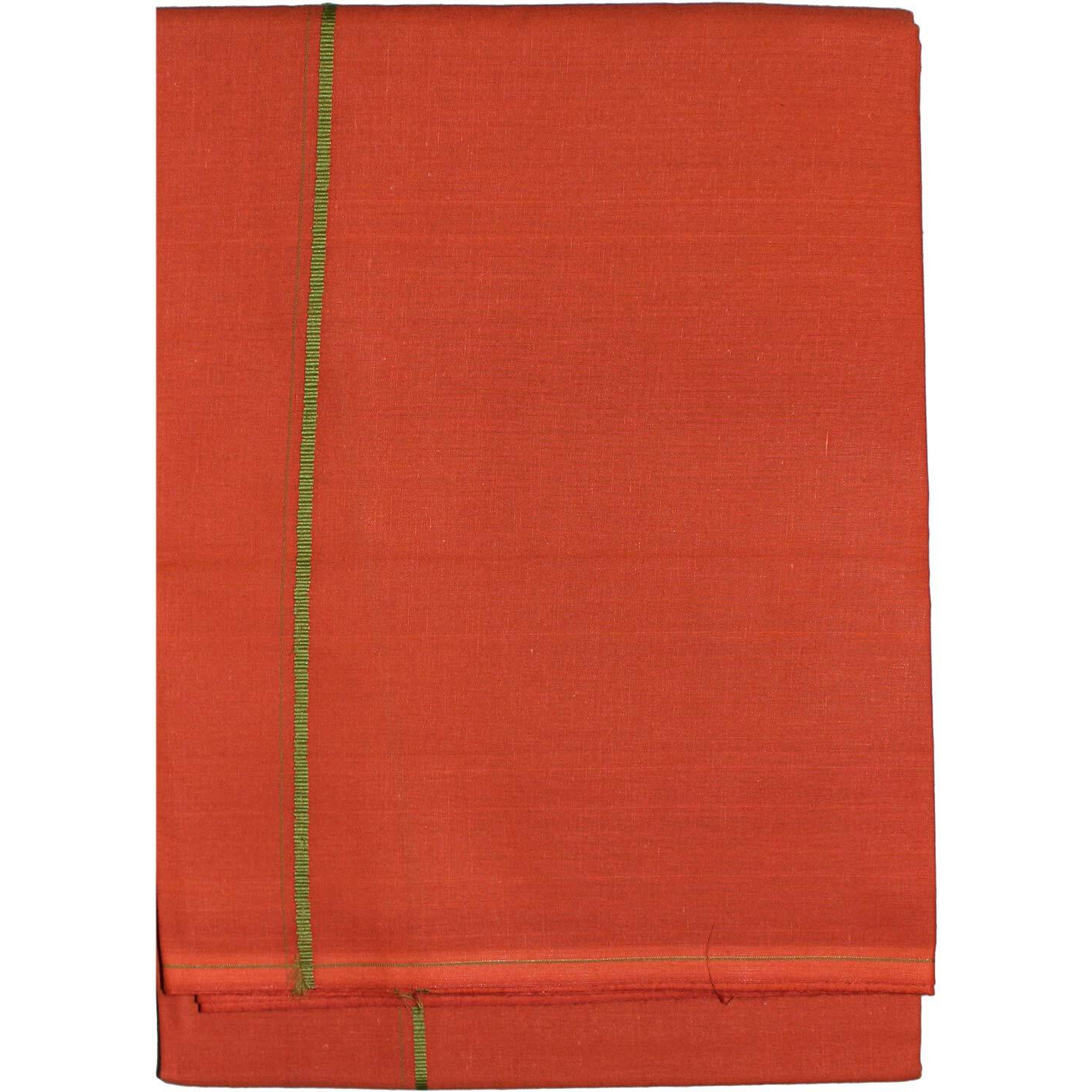 Prakasam Cotton Mens Single Colour Dhoti/Single Mundu/1.30X2.00 Meter Single Dhoti (Dark Kavi)