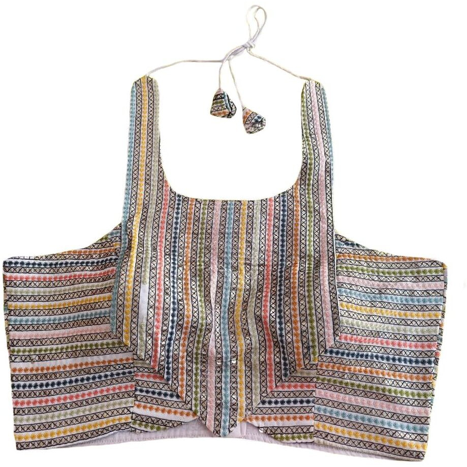 Vihu Fashion Women's Eimo Silk Sequins Sleeveless Regular Blouse (Vf B1006 White 34