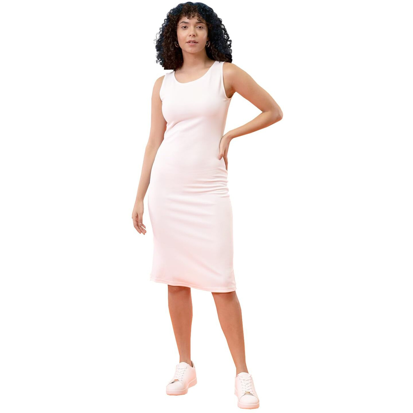 Toochki Dress For Women | Dresses For Women | One Piece Dress For Women |Bodycon Dresses | White Bodycon Fit Dress | Midi Length Dress | Lycra Dress | Beach Outfits For Women