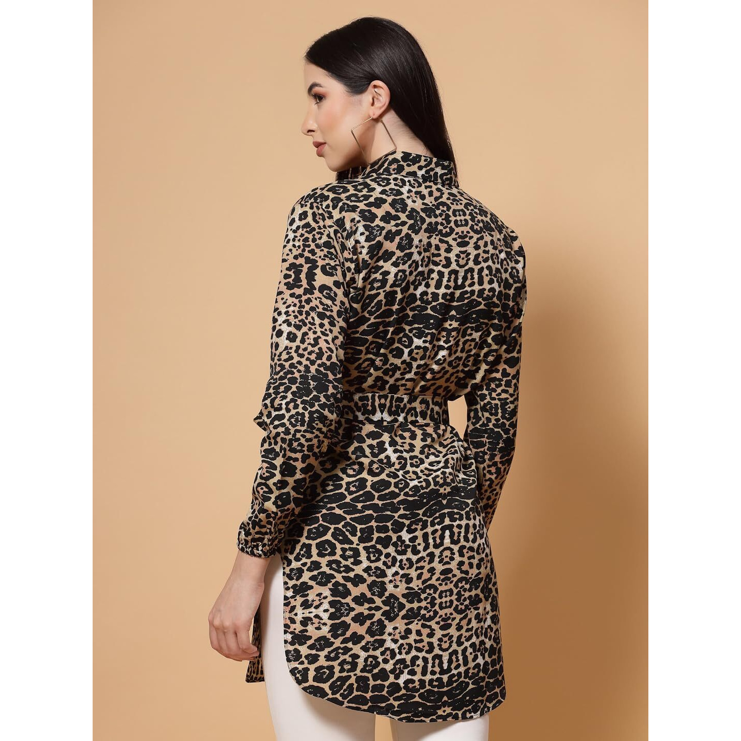 I Enterprise Women's Crepe A-Line Mini Dress (Ak/Ma419L_Multicolor1