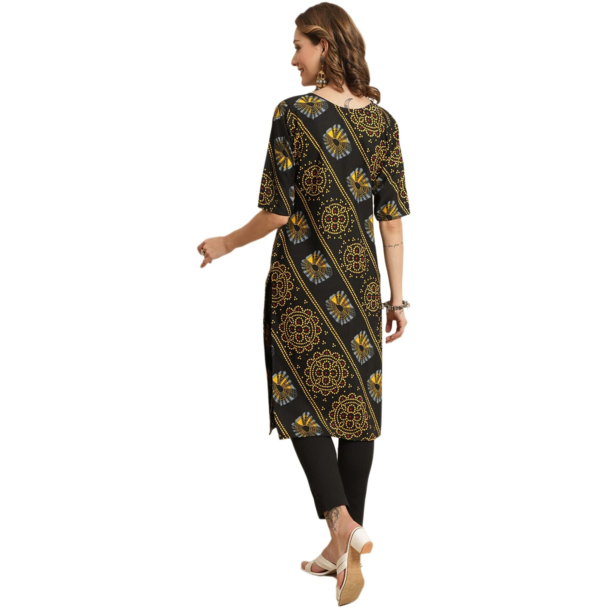 Pinkmint Women's Crepe Digital Print Straight Kurta [Pack Of 6](Cr-387-390-384-367-347-354-S)