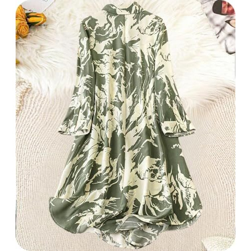 Leriya Fashion Women's Rayon Casual Below The Knee Western Dress (Lf-W.Dress-Wd1291_Green