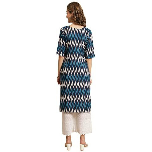 Pinkmint Women's Crepe Digital Print Straight Kurta [Pack Of 5](381-386-384-387-383-Xxl)