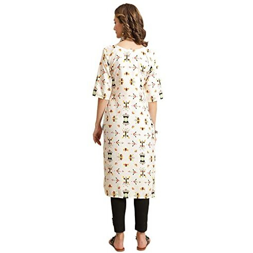 Pinkmint Women's Crepe Digital Print Straight Kurta [Pack Of 5](381-386-384-387-383-Xxl)