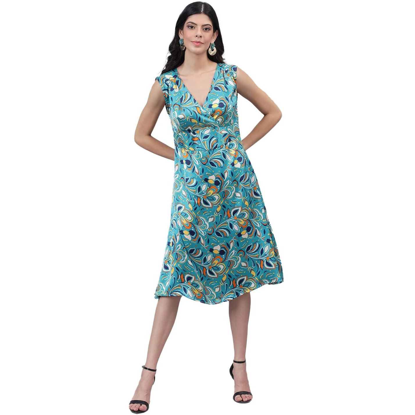 Kotty Women's Fit And Flare Printed Dress