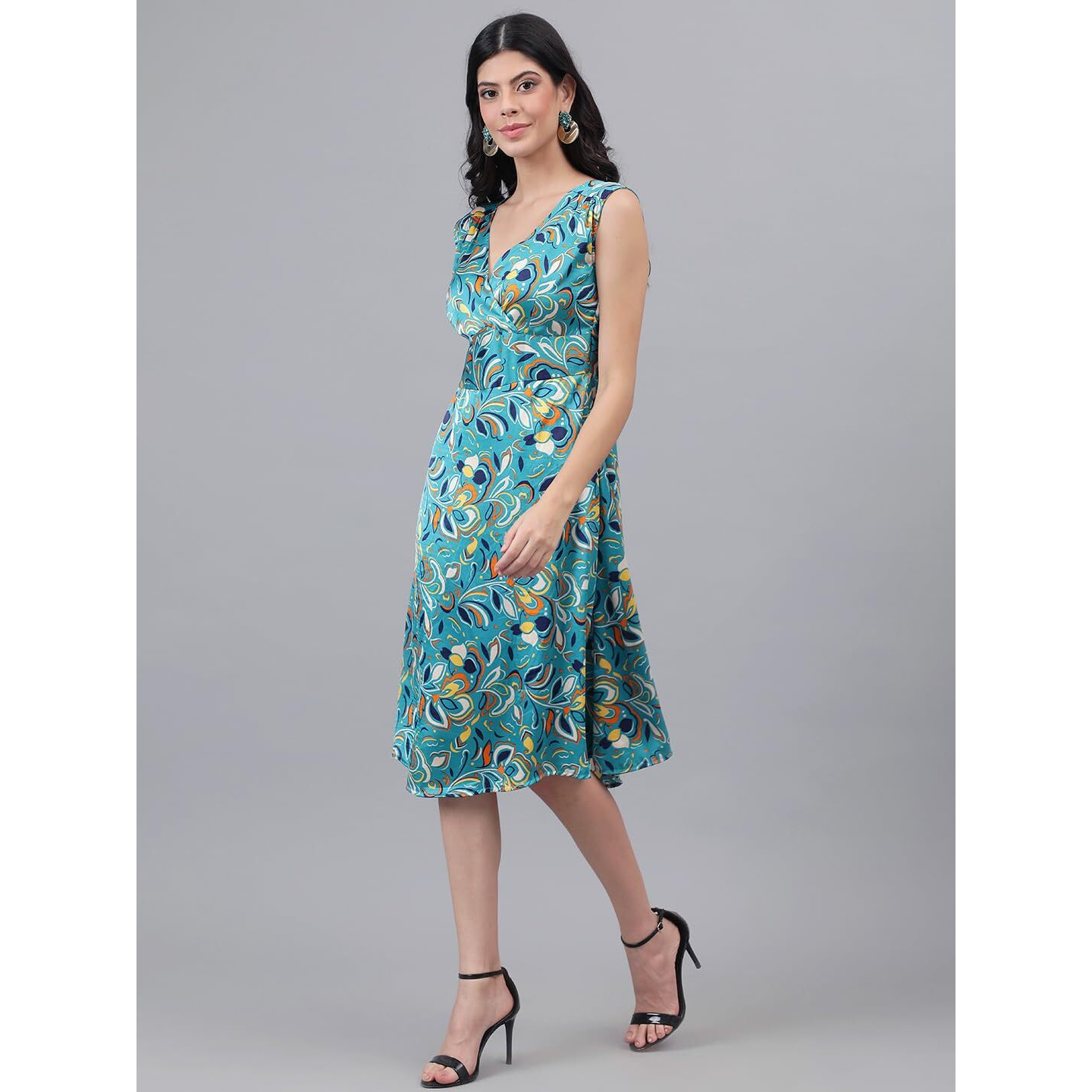 Kotty Women's Fit And Flare Printed Dress