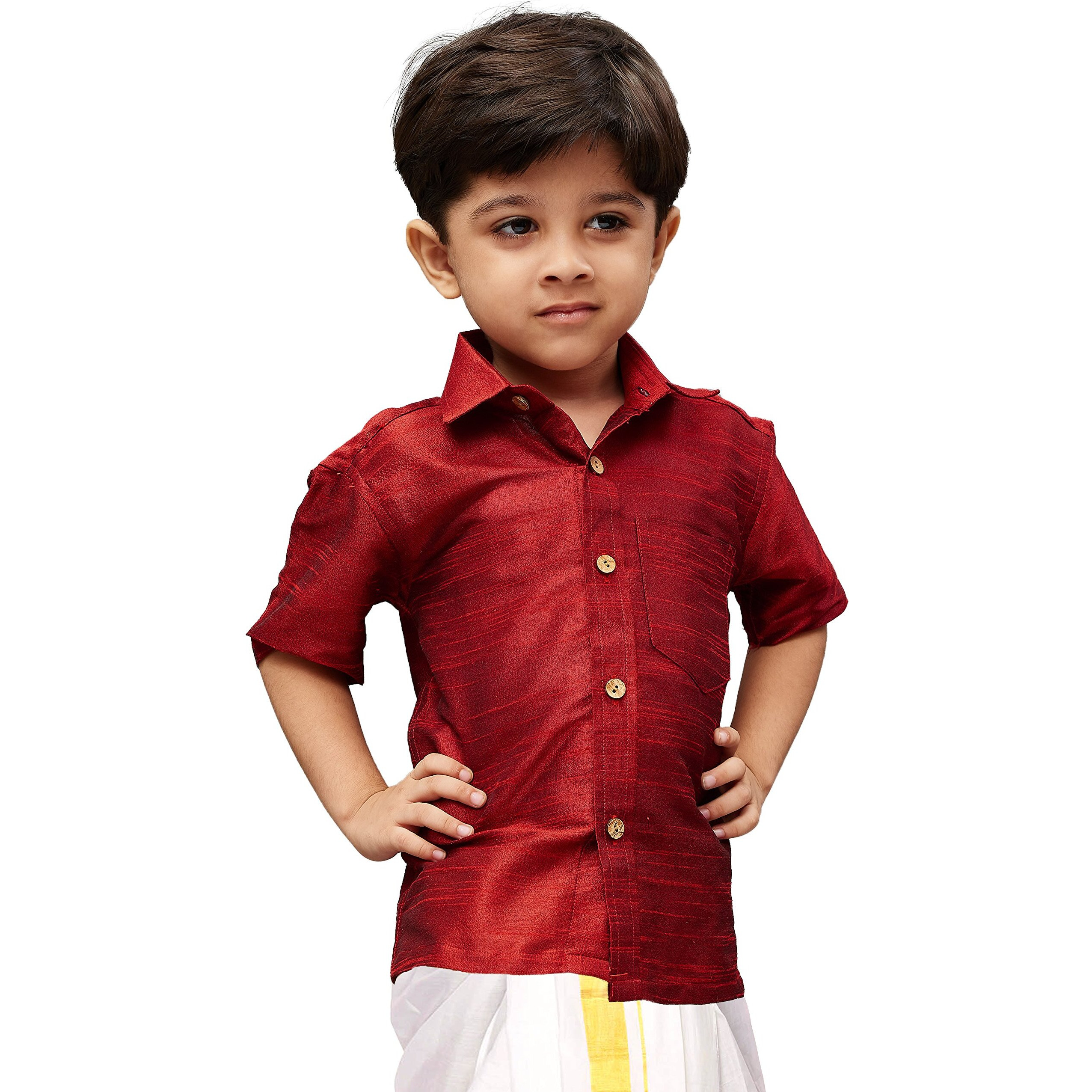 Jbn Creation Boys Cotton Silk Ethnic Shirt For Kids_Vasbshma001_32