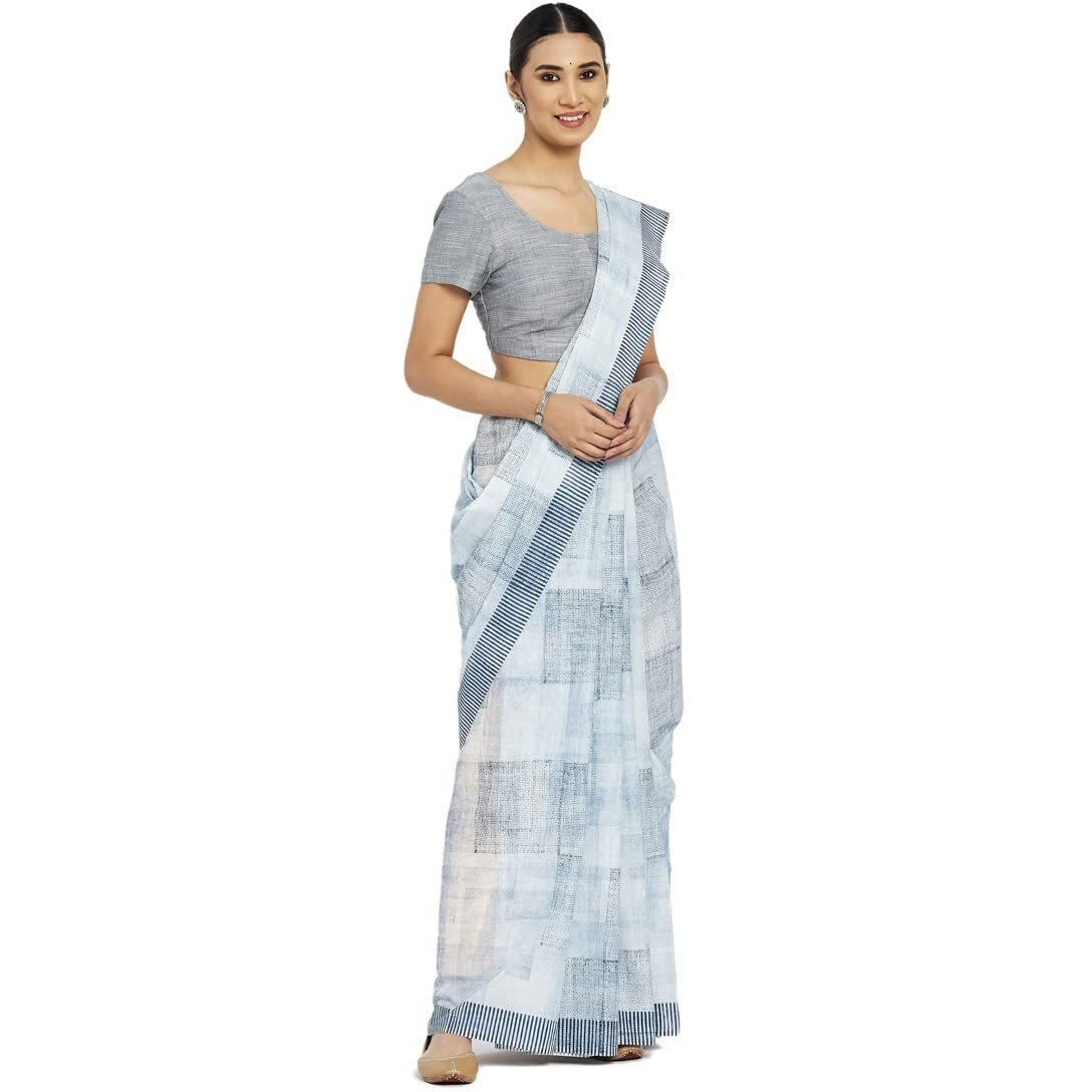 Fabindia Women Slub Woven Round Neck Blouse Cotton_38