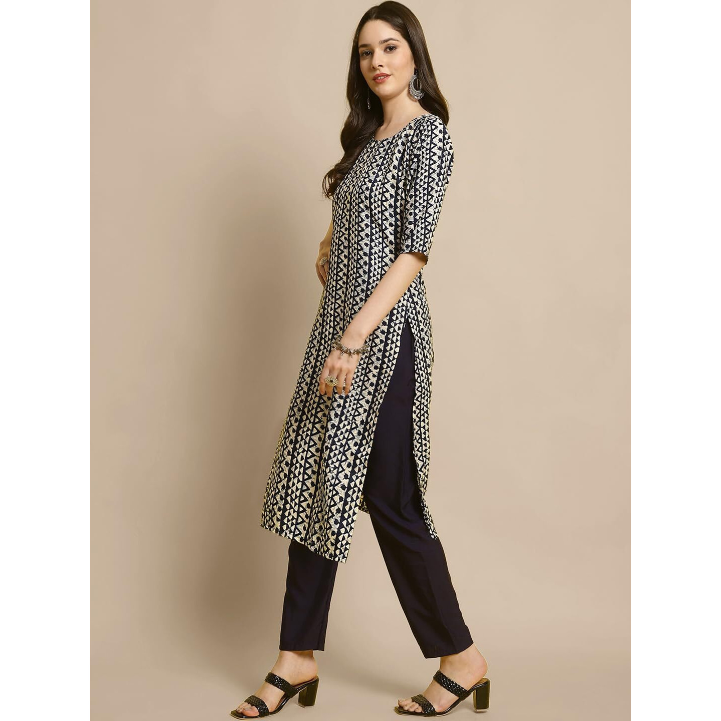 Tee Projekt Crepe Kurti & Pant Set For Women Ll Pack Of 2 Kurta Set Ll Traditional Kurta Set