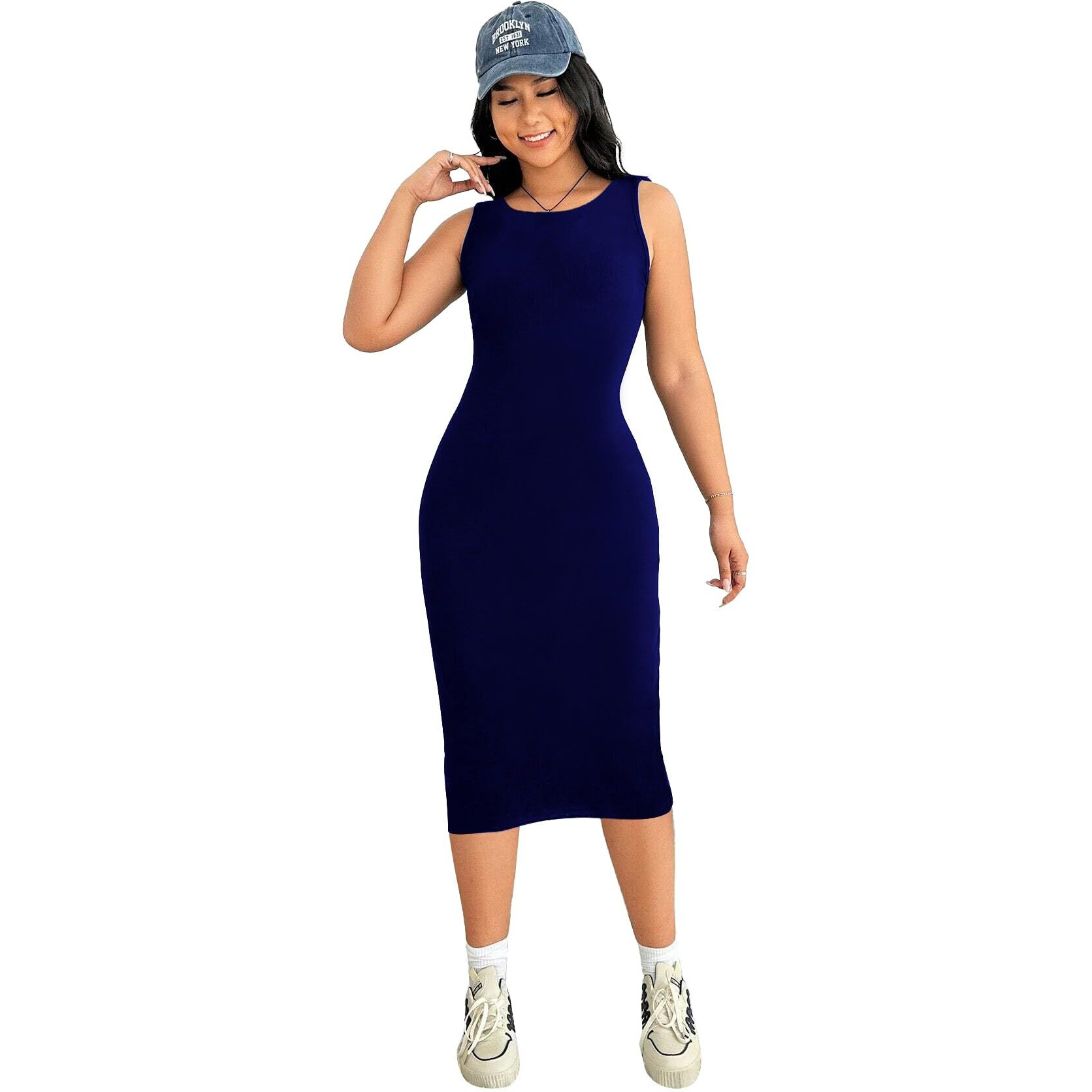 Toochki Dress For Women | One Piece Dress For Women | Women Dress | Dresses For Women | Bodycon Fit Dress For Women | Midi Dress | Lycra Dresses | Dress For Women Blue