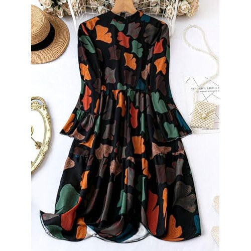 Litzo Women's Cotton A-Line Maxi Dress (L-63-M_Black