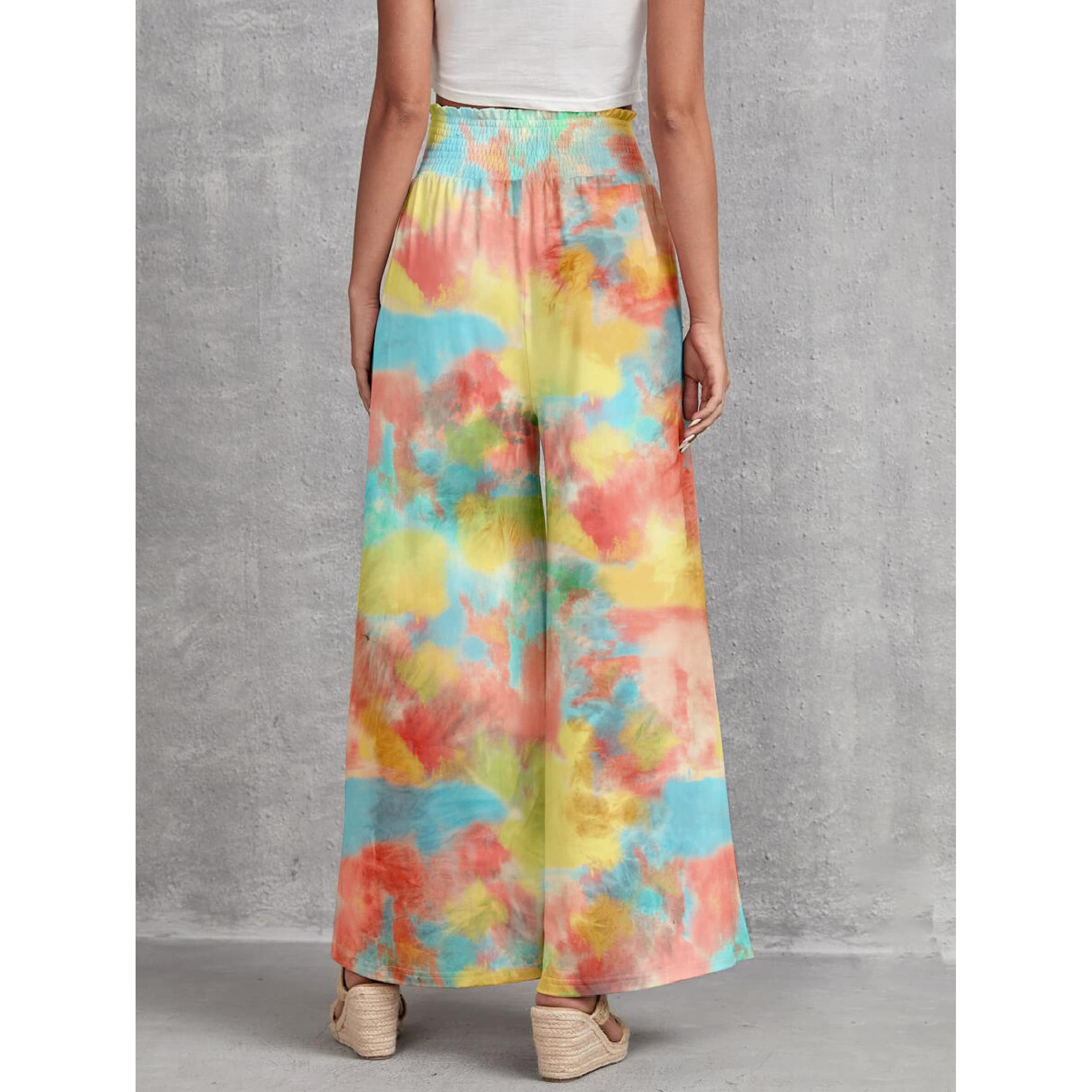 Dhruvi Trendz Womens Rayon Plazoo Pant Regular Fit Palazzo (Dt-Tr-731_Yellow_M)