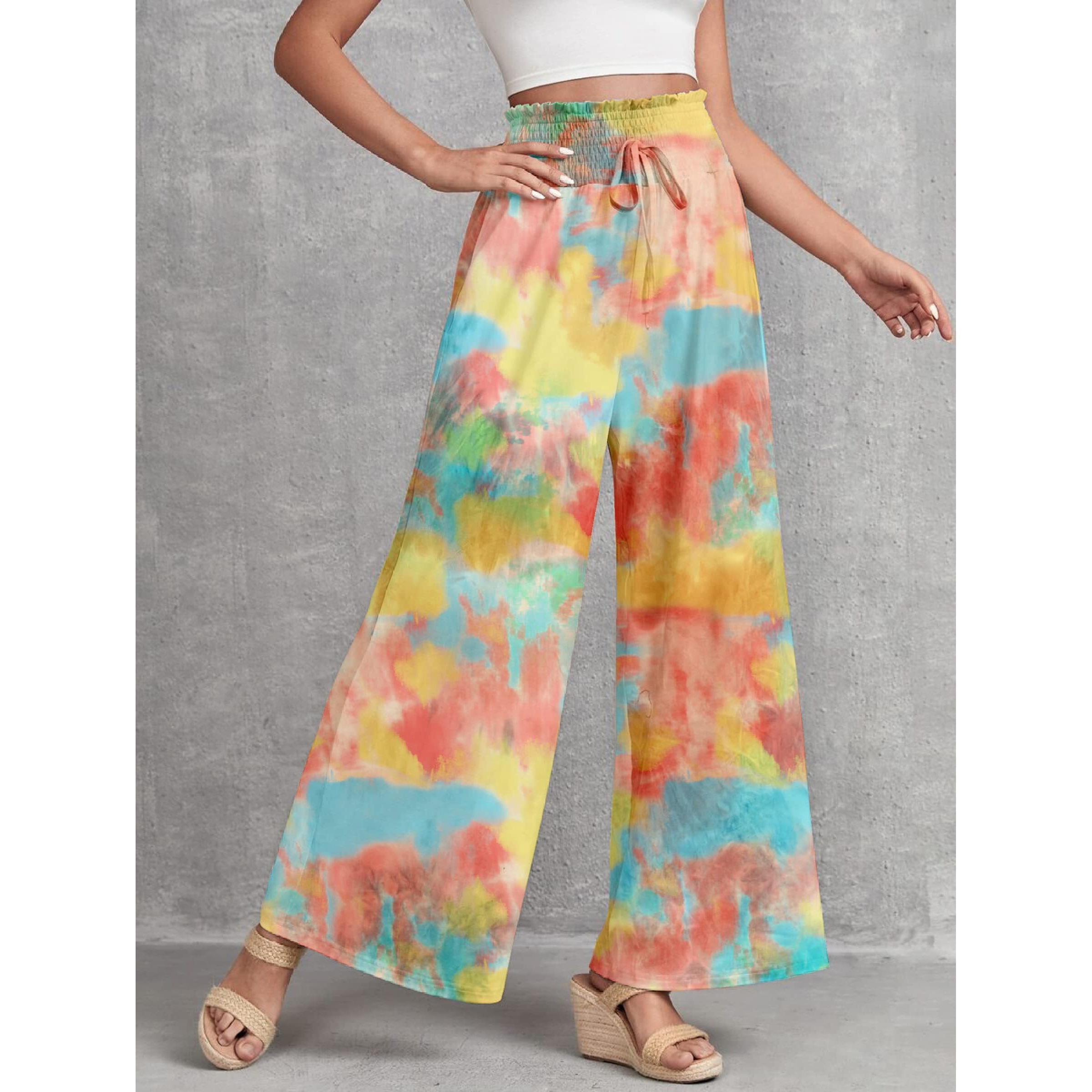 Dhruvi Trendz Womens Rayon Plazoo Pant Regular Fit Palazzo (Dt-Tr-731_Yellow_M)