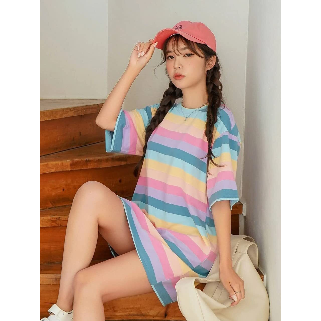 Dhruvi Trendz Womens Lycra Women Western Dresses Regular Fit A-Line (Dt-Wd1048_Multicolor_S)