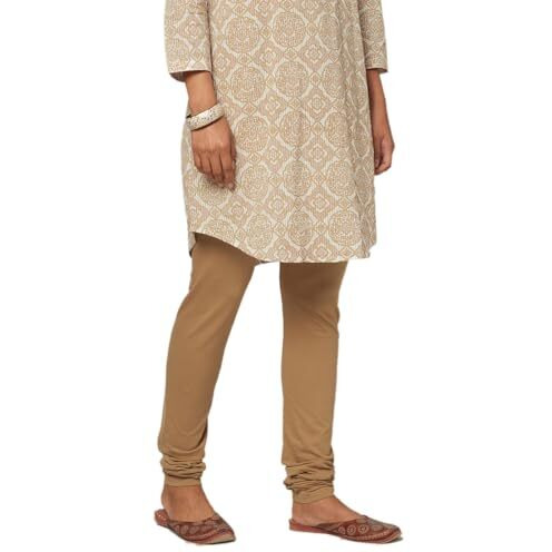 Fabindia Women's Cotton Churidar (2103222Beige_Beige