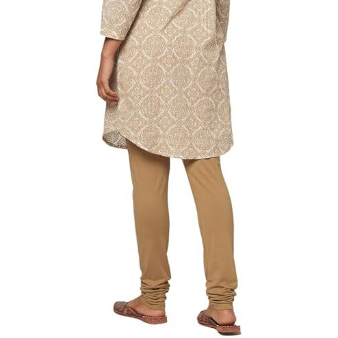 Fabindia Women's Cotton Churidar (2103222Beige_Beige