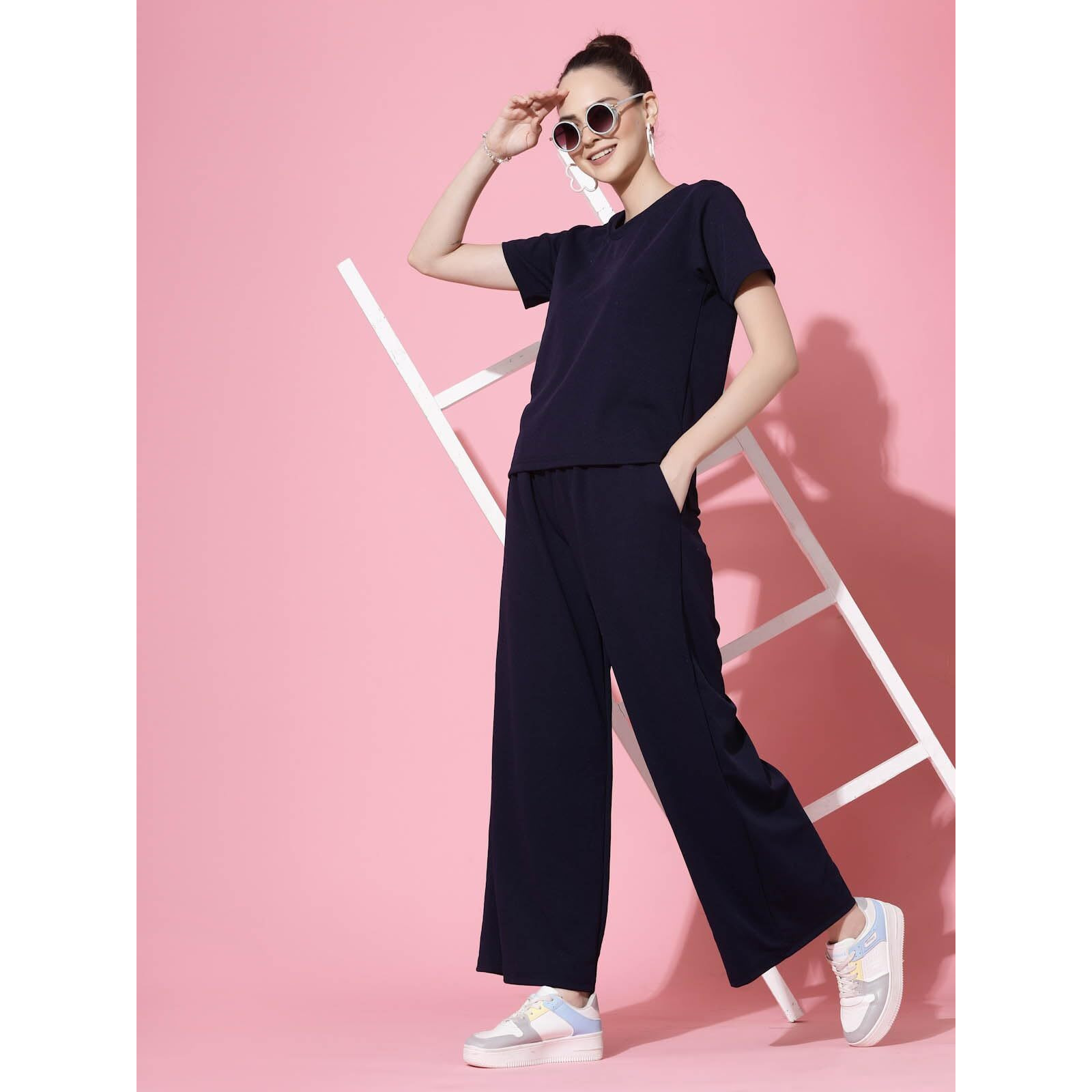 Oomph Coord Set For Women Western, Blue - Md931