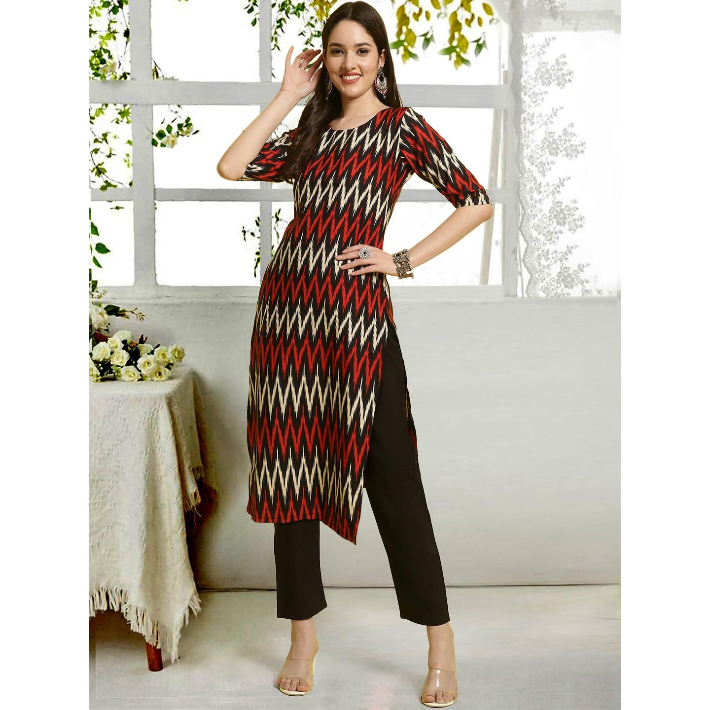 Tee Projekt Straight Kurta & Pant For Women Ethnic Kurta Set For Women (Pack Of 2)
