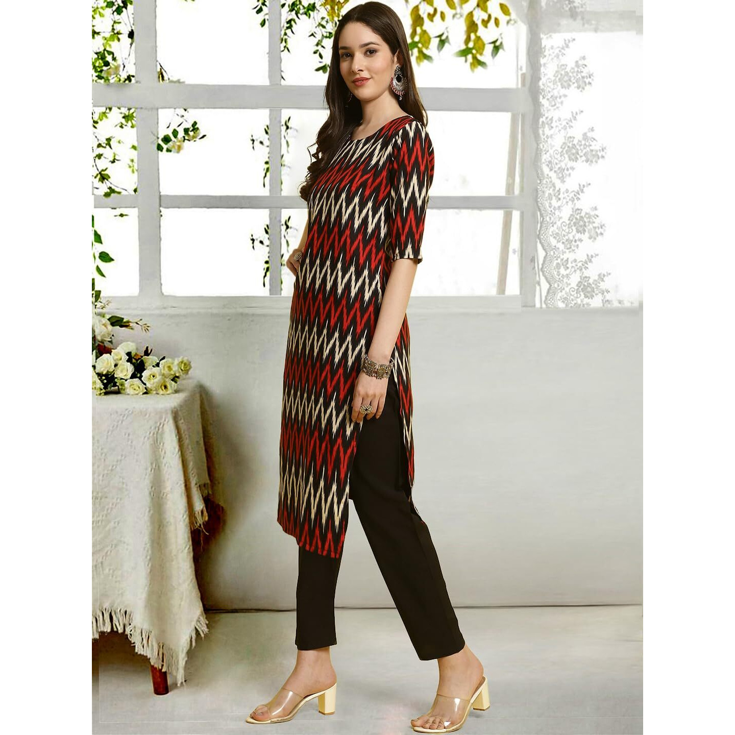 Tee Projekt Straight Kurta & Pant For Women Ethnic Kurta Set For Women (Pack Of 2)