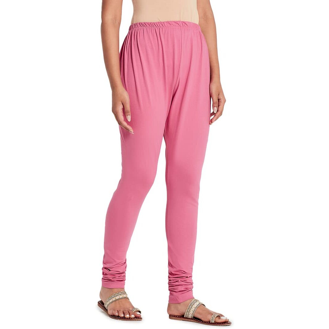 Fabindia Women Blend Drawstring Churidar Cotton_Xs Pink