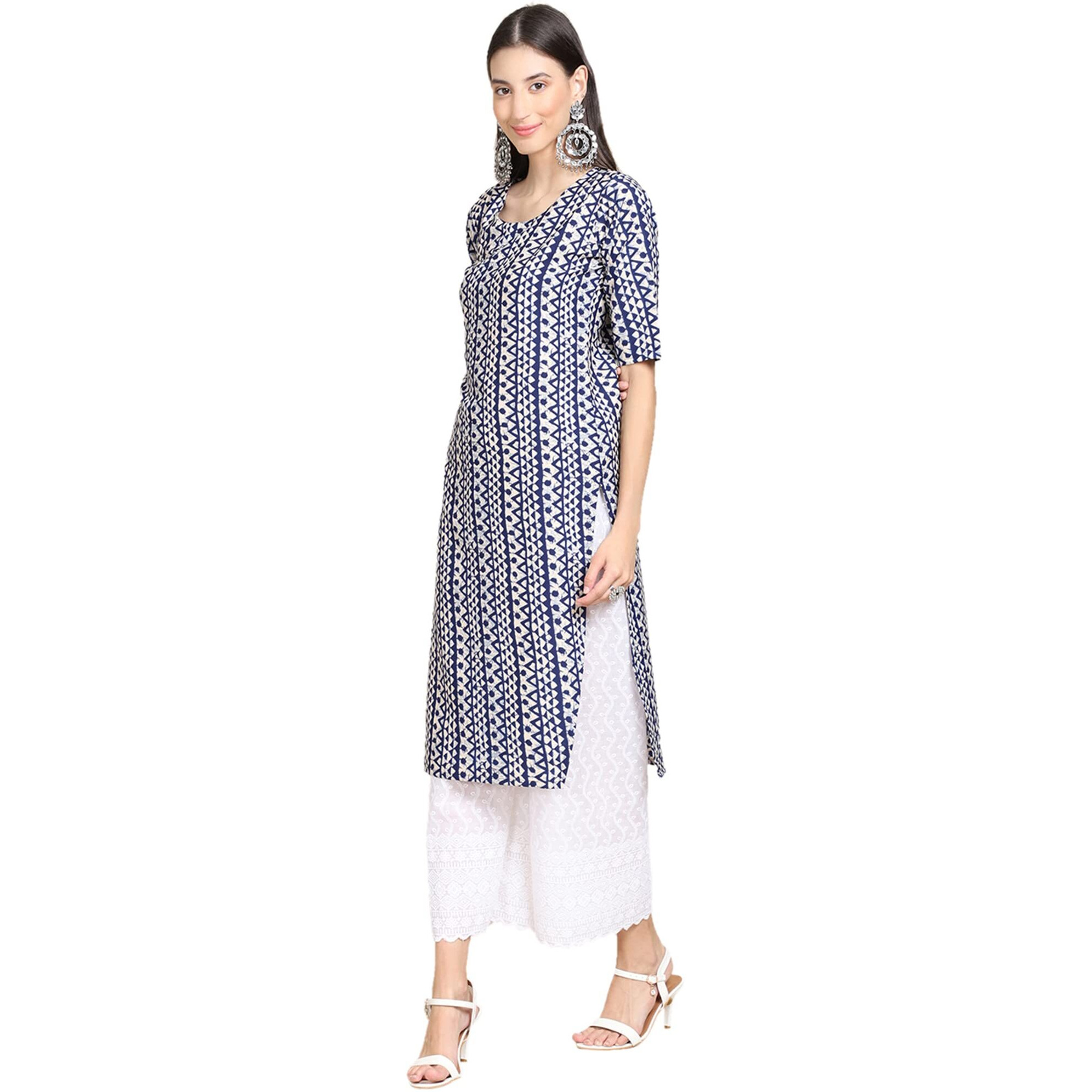 Pinkmint Women's Crepe Digital Print Straight Kurta Pack Of 2 [C-348-352_Xxl]