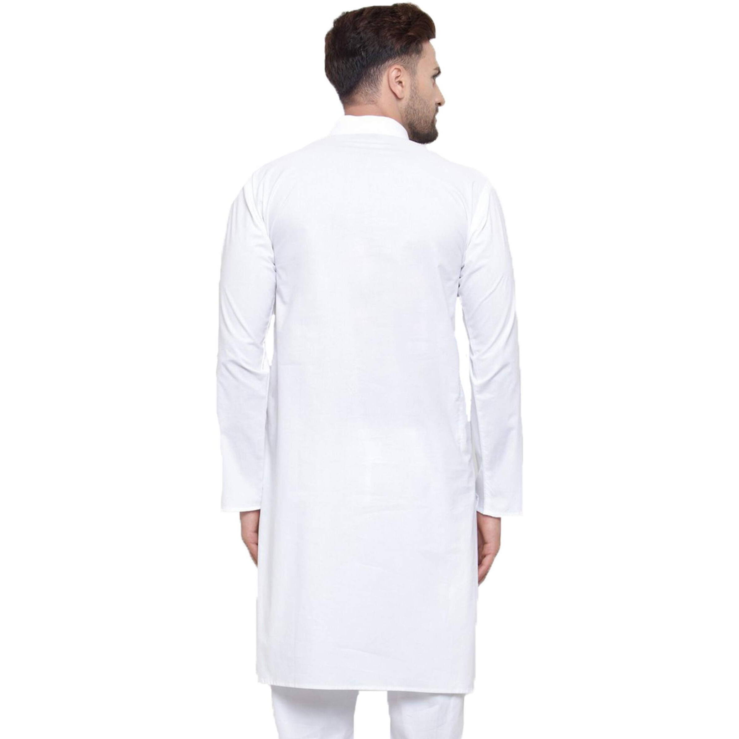 Jompers Men's Kurta (White,L)