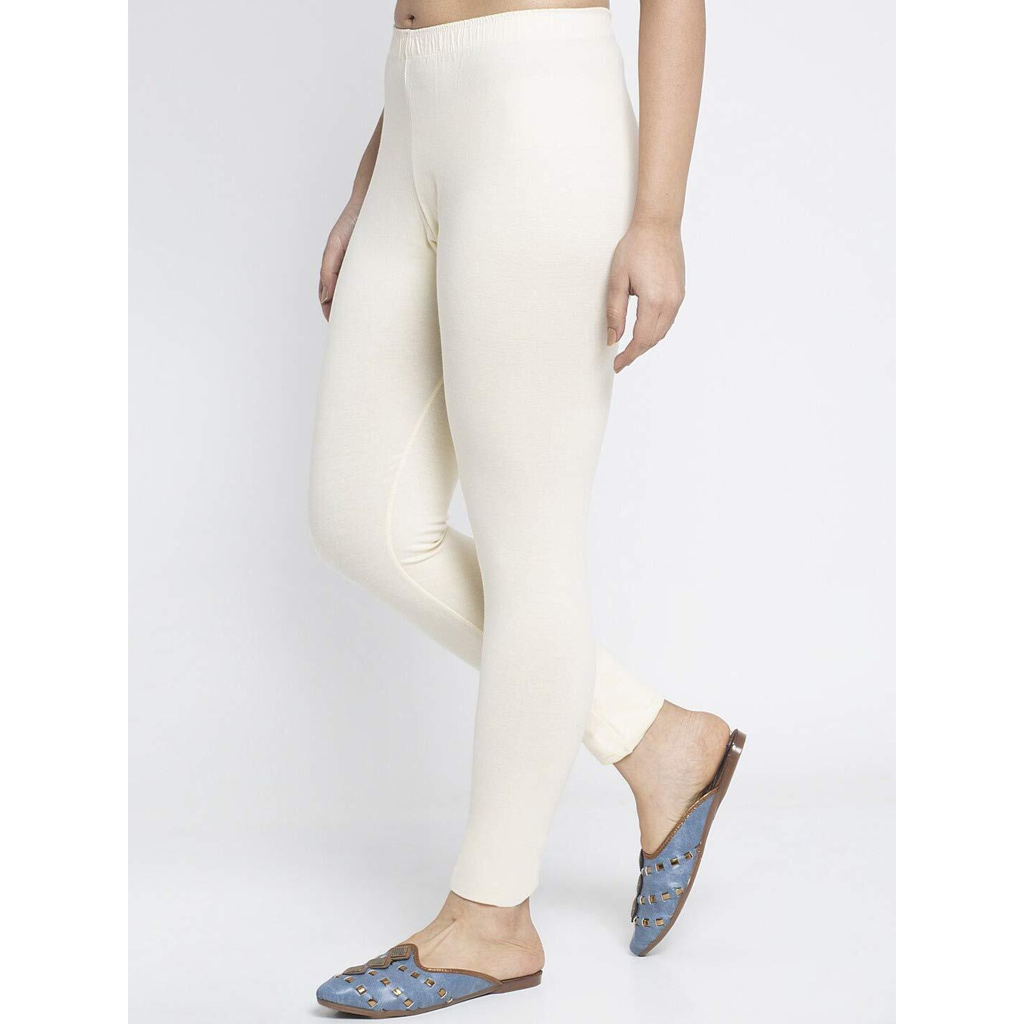 Shasmi Women's Stretch Leggings Ankle Off-White 16 M