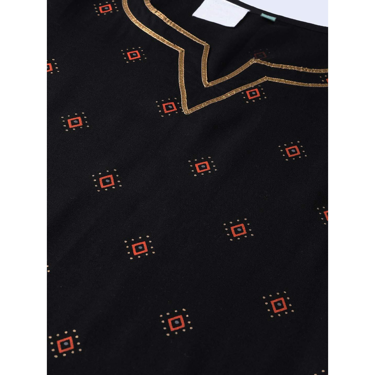 Idalia Black Gold Printed Kurta Set