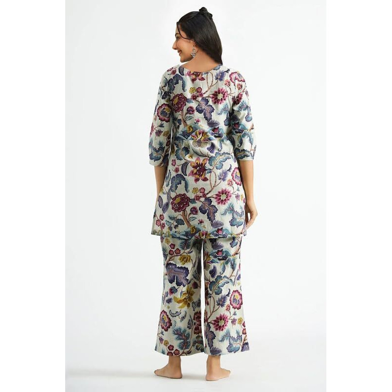 Toochki Women's Multi Color Floral Printed Rayon Stitched Dress | Dress For Women | A Line Dress | 3/4 Sleeve Dress | Western Dress | Latest Women Dress | Trendy Dress | Fashionable