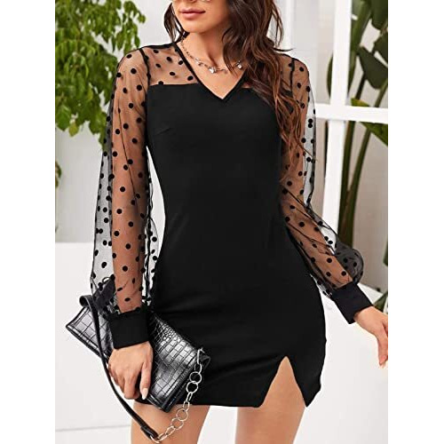 Dhruvi Trendz Womens Lycra Women Western Dresses Regular Fit Dress (Dt-Wd1120_Black2_2Xl)