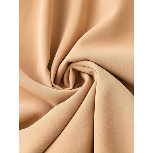 Litzo Women's Lycra A-Line Maxi Dress (L-61-S_Brown