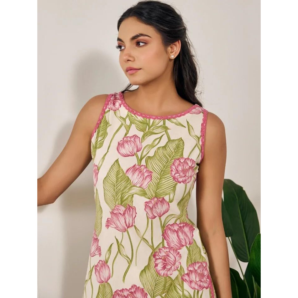 Leriya Fashion Kurta Set For Women  Printed Anarkali Kurta With Pants