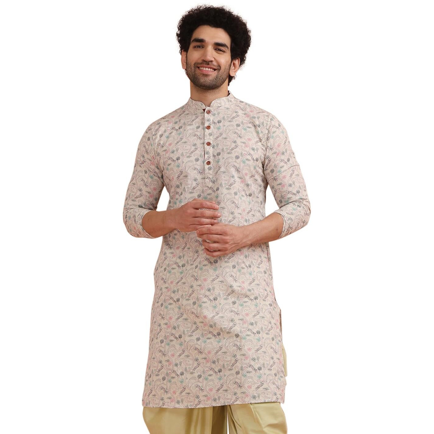 Kisah Men's Indian Ethnic Wear Kurta For Wedding & Festivals | White-44