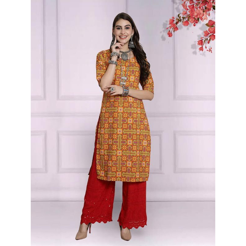 Pinkmint Kurti's For Women Combo Crepe Kurti Suitable For College Regular Home Wear Outrdoor Wear(Pack Of 6)