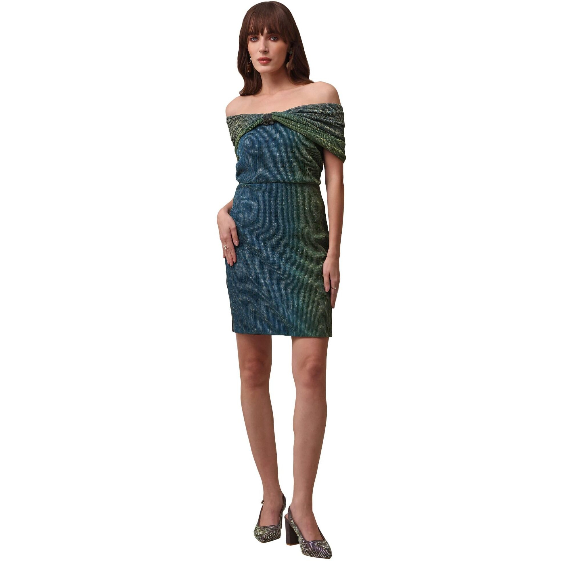 Purvaja Womens Bodycon Mini Length Dress (Wini-166_Multi_Xx-Large) Multicolour