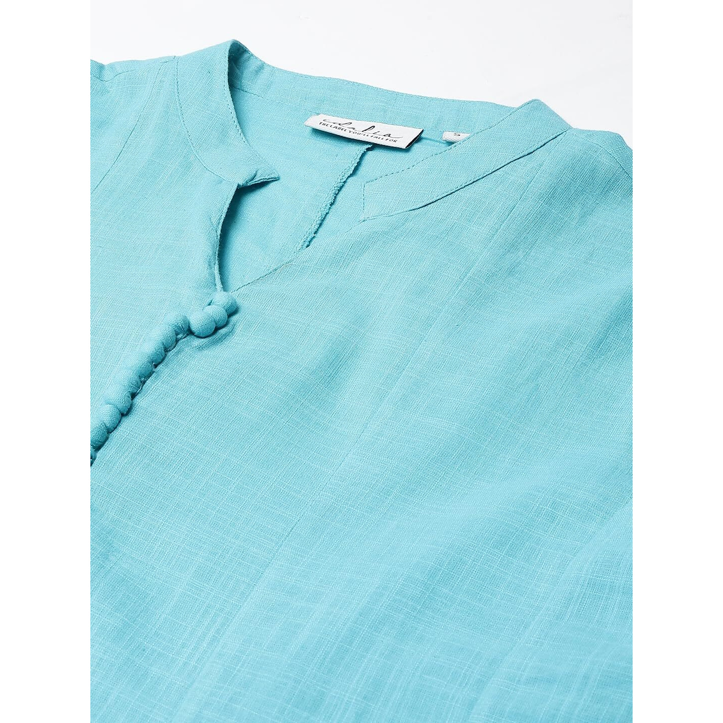 Idalia Sage Blue Cotton Anarkali Kurta