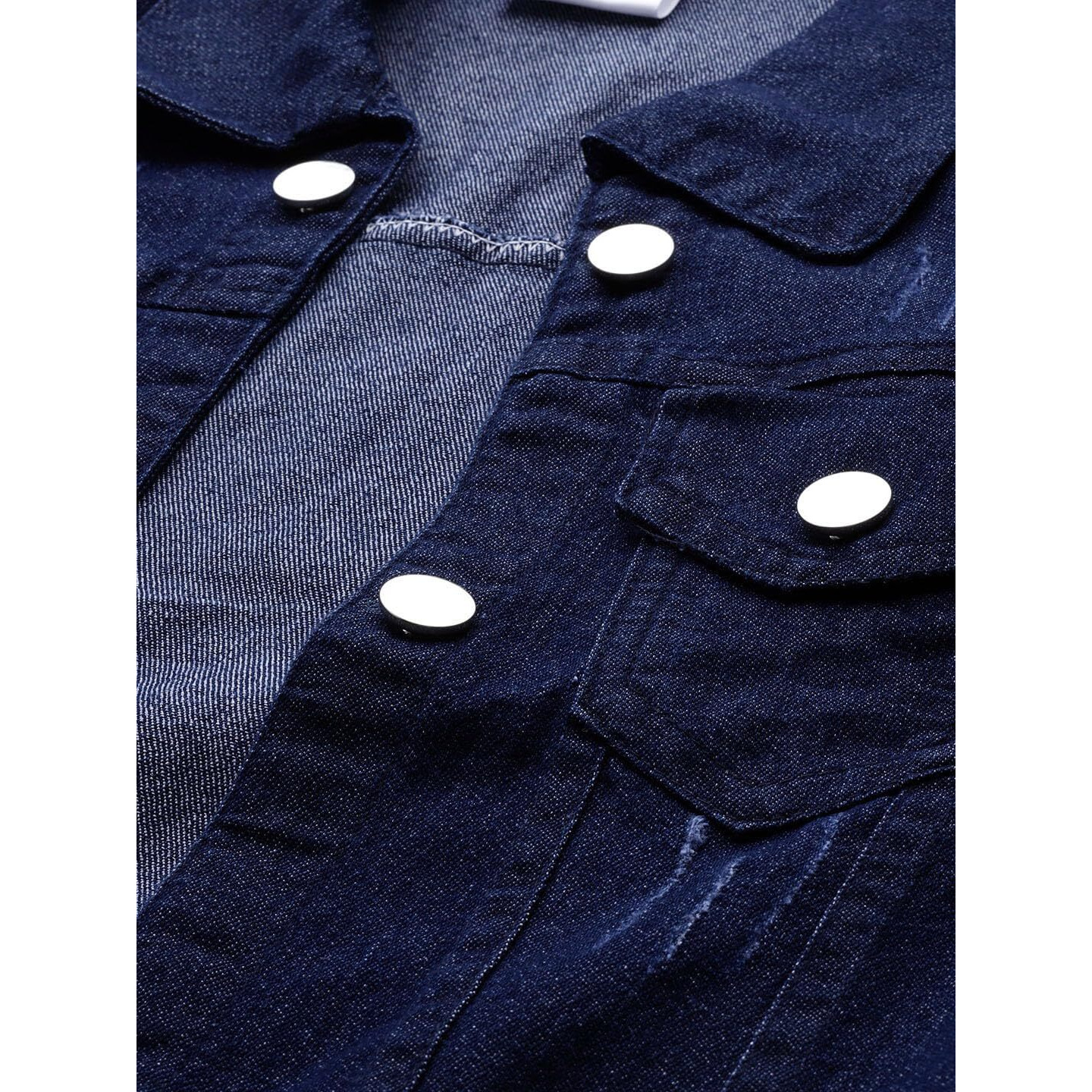 Aarika Womens Casual Wear Navy Blue Colour Solid Denim Co-Ord Set (S-L)