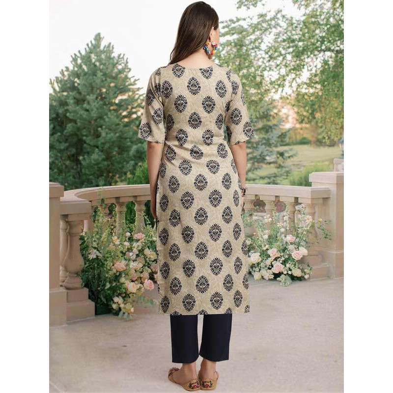 Pinkmint Straight Crepe Kurta & Pant For Women Ethnic Kurta Set For Women (Pack Of 3)