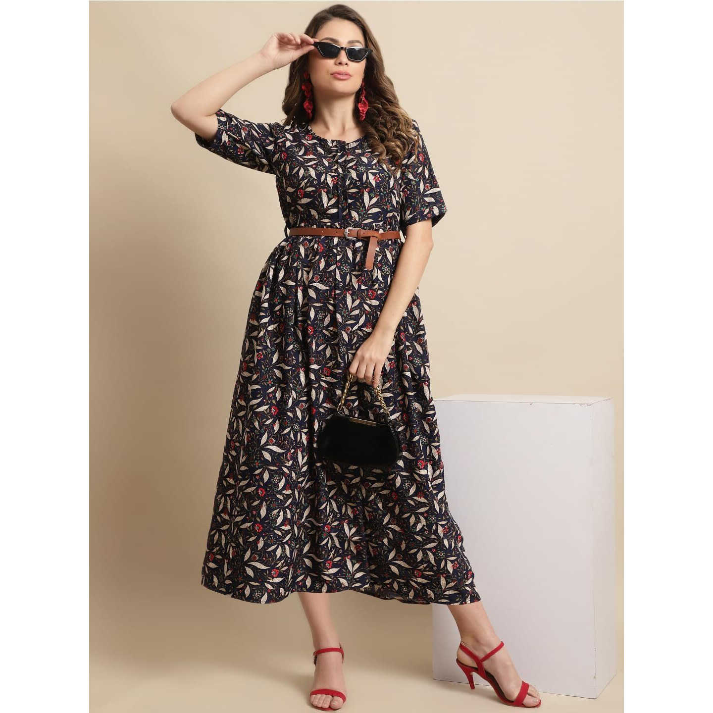 Tee Projekt Womens Black Forest Gown Dress