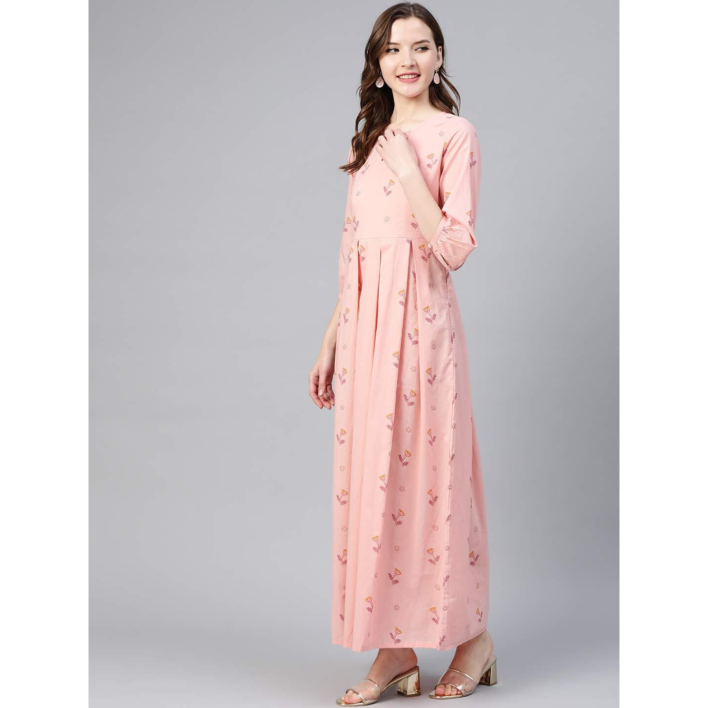 Idalia Pink Box Pleated Dress