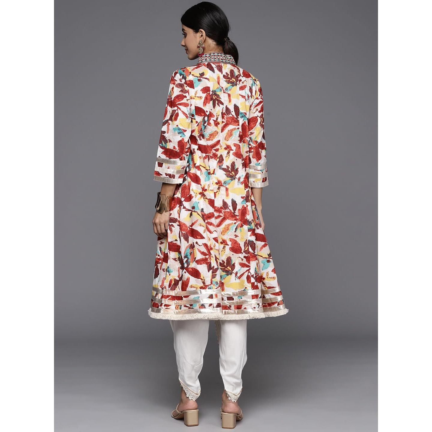 Varanga Womens Cotton Regular Kurta Set (Nv_Vset21015_Off White