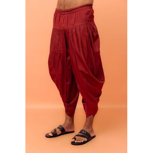 Kisah Men's Regular Fit Printed Cotton Blend Multi Kurta Dhoti Pants Set Multicolour-38