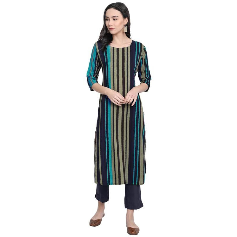 Pinkmint Women's Cotton Kurti's L Fancy Printed Kurta L Regular Home Wear L Printed Cotton Kurti (Pack Of 1) Multicolour