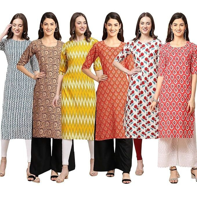 Pinkmint Kurti For Women, Kurta For Women, Kurti, Digital Printed Kurta, Women's Casual Kurta, Kurta Set, Office Wear Kurta, Straight Kurta, Kurta Combo Multicolour