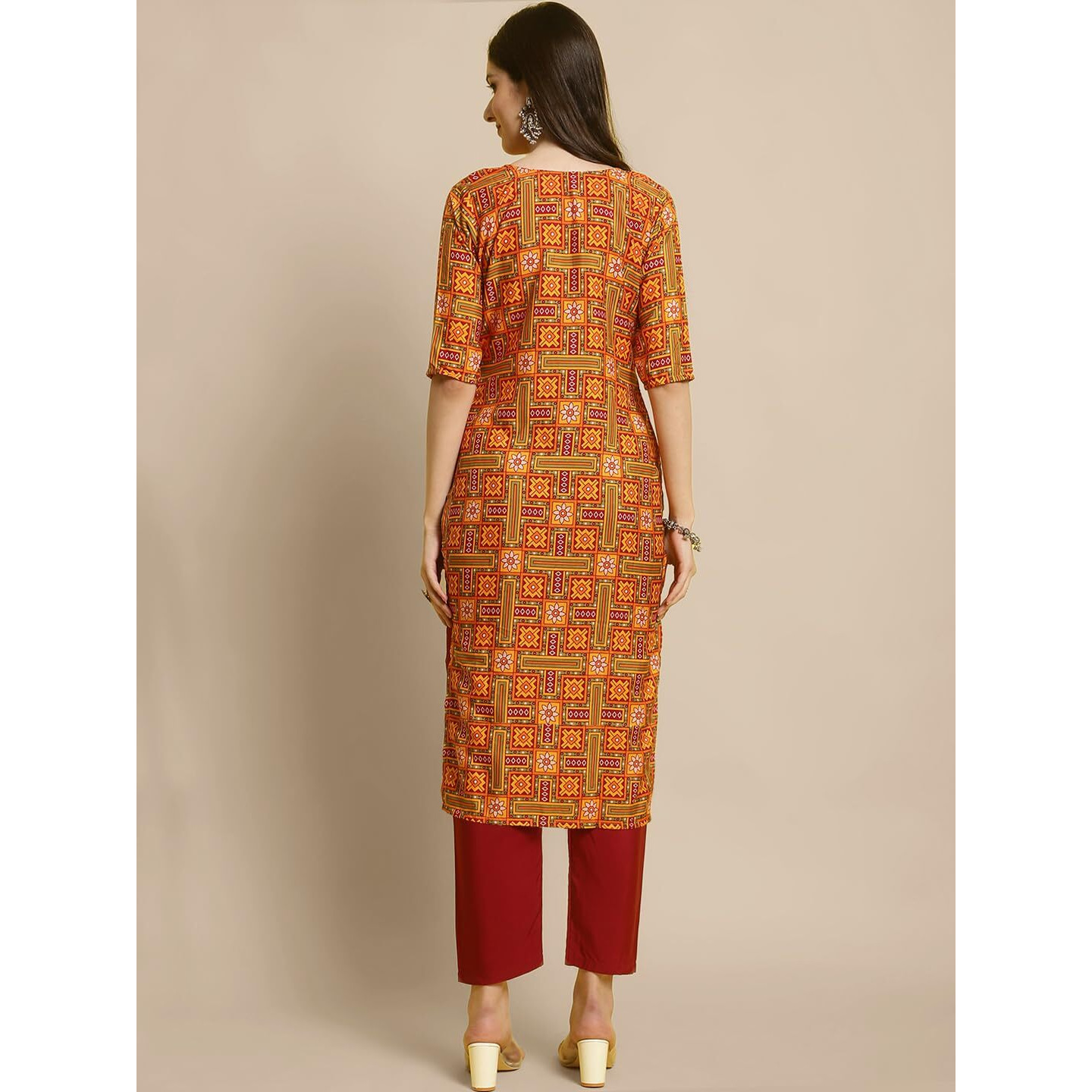 Tee Projekt Crepe Kurti & Pant Set For Women Ll Pack Of 2 Kurta Set Ll Traditional Kurta Set