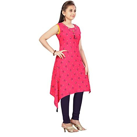 Aarika Girls Rani-Black Casual Wear Kurti Legging Set (Kl-Ap-3235-Rani-Black-36)
