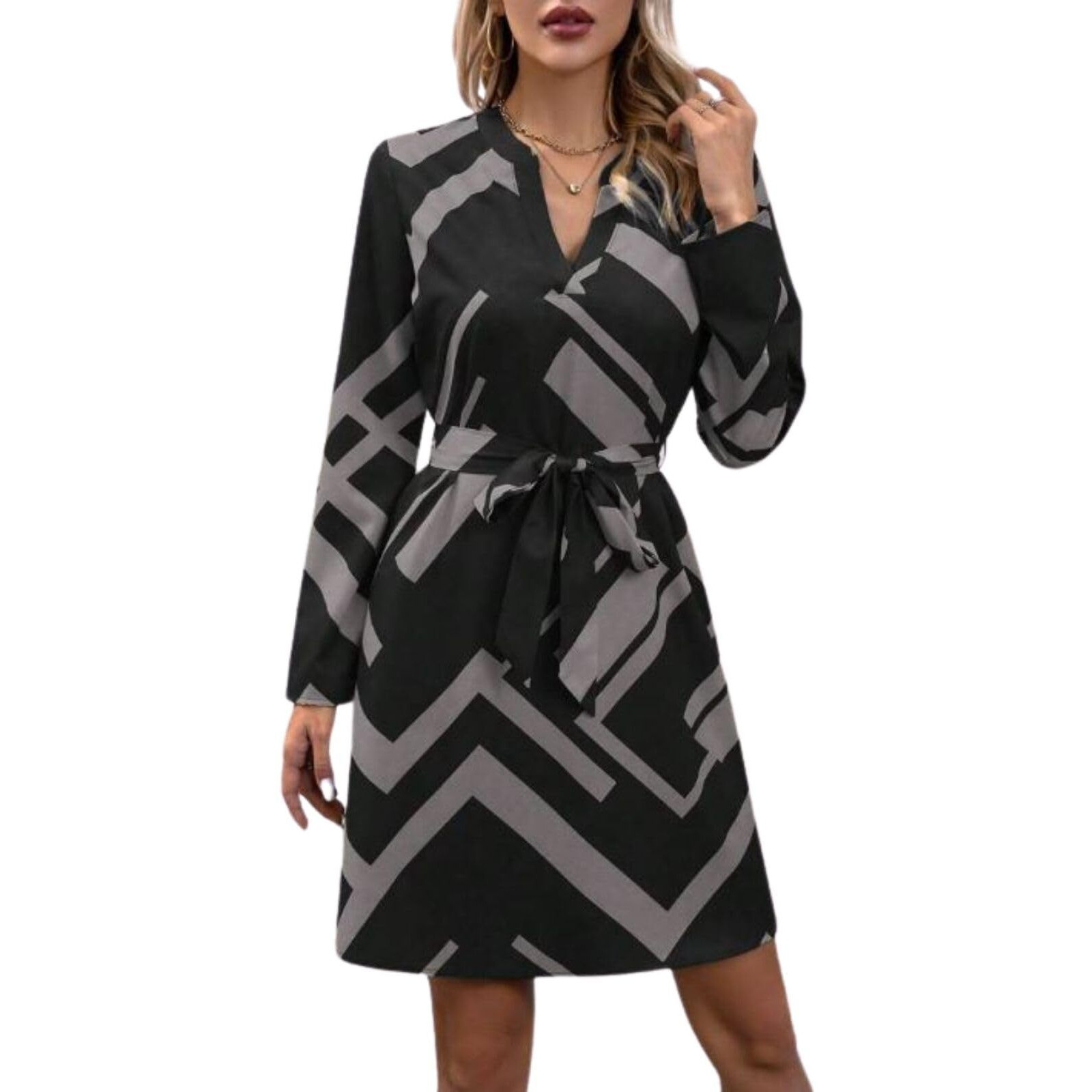 Leriya Fashion Viscose Rayon Western Above The Knee Women Party Dress (Lf-Wd1274_Black